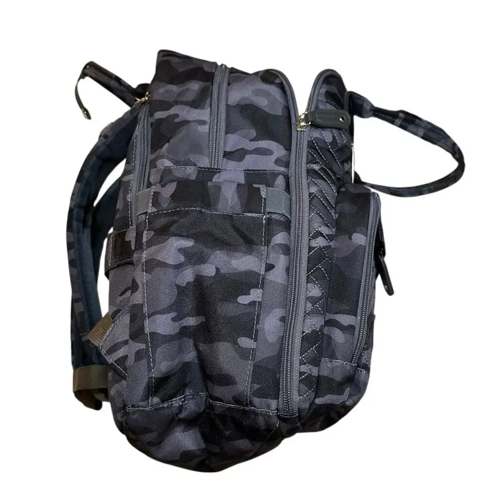 Iniuniu 4 in 1 Camo Diaper Bag Backpack Changing Pad NWOT New | Black Gray